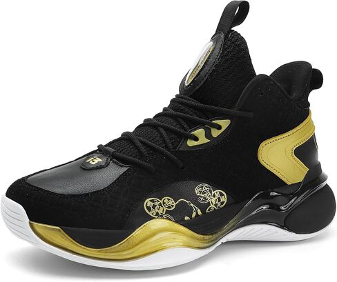 CJSPORX Mens Basketball Shoes Fashion High Top Running Sneakers Lightweight Sport Shoes for Athletic in Saudi Arabia