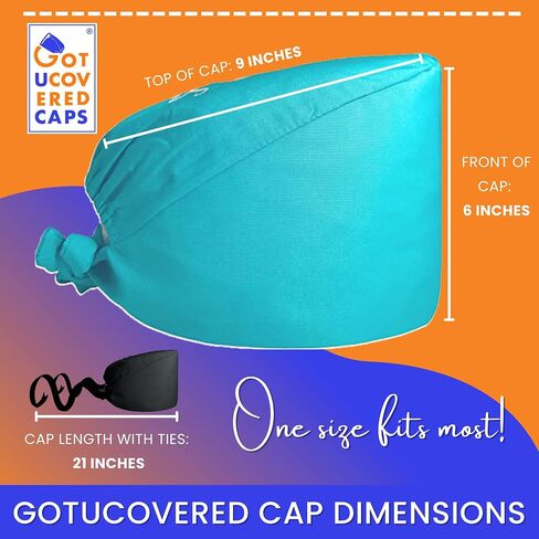 قبعة ممرضة من Gotucovered للممرضات، قبعة فرك للنساء الجراحيات، قبعة عمل لحياة الممرضة مع تطريز in Saudi Arabia