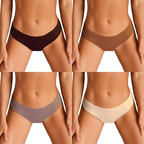 ملابس داخلية بيكيني للسيدات من IDY COSAC Tanga مكونة من 5 قطع سراويل داخلية ناعمة قابلة للتنفس رياضية نصف تغطية خلفية in Kuwait