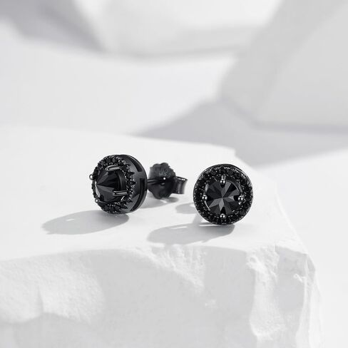 Stud Earrings 925 Sterling Silver Stud Earrings for Mens Womens Pierced Mens Earrings Jewelry Gift for Father's Day Gifts in Saudi Arabia