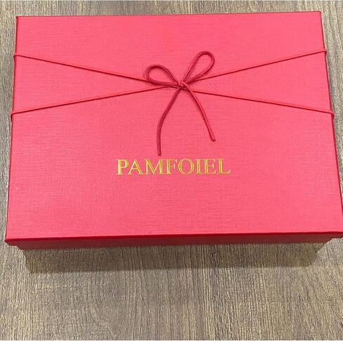 PAMFOIEL وشاح شتوي منقوش للسيدات من صوف الكشمير يشعر بالدفء الناعم وخفيف الوزن وشاح أنيق أنيق مزين بشراشيب 2023 بني in Kuwait