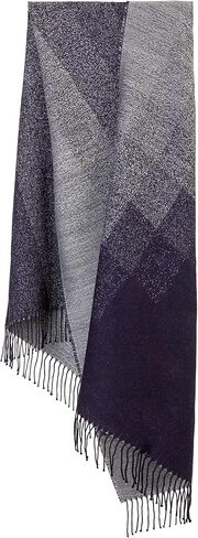 وشاح ألبكة أطفال متدرج 100% من ألبكة أوريجينز للرجال والنساء، أوشحة شتوية للجنسين، شال صوف ناعم ودافئ in Kuwait