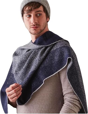 وشاح ألبكة أطفال متدرج 100% من ألبكة أوريجينز للرجال والنساء، أوشحة شتوية للجنسين، شال صوف ناعم ودافئ in Kuwait