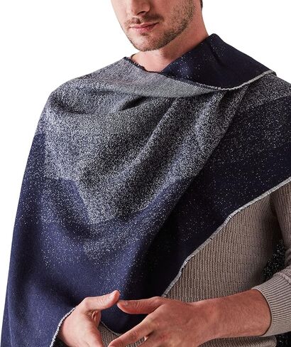 وشاح ألبكة أطفال متدرج 100% من ألبكة أوريجينز للرجال والنساء، أوشحة شتوية للجنسين، شال صوف ناعم ودافئ in Kuwait