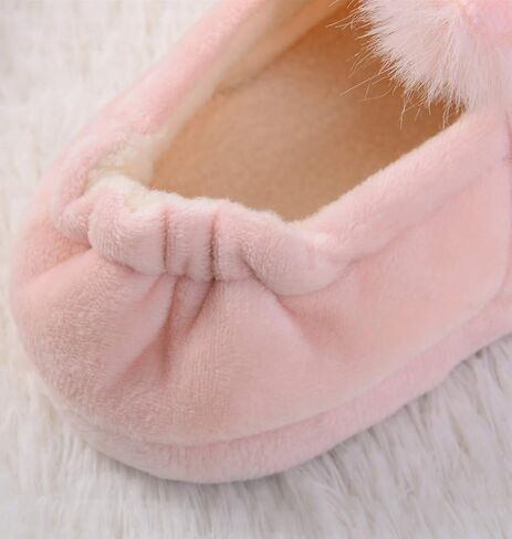 DADAWEN Toddler Boys Girls Soft Plush Slippers Cartoon Cute Animal Warm House Shoes in Kuwait