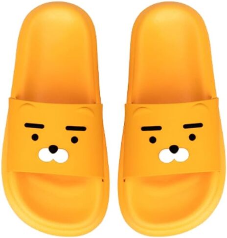 Kakao Ryan Indoor Outdoor Face Slippers, Blue & Yellow, 2.5 Little Kid in Kuwait