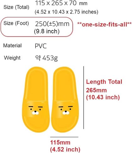 Kakao Ryan Indoor Outdoor Face Slippers, Blue & Yellow, 2.5 Little Kid in Kuwait