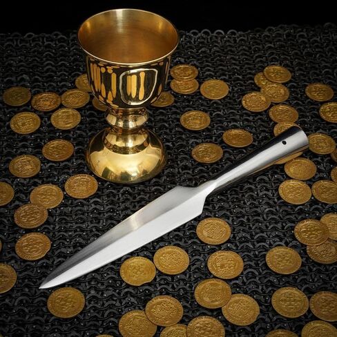 Mythrojan القرون الوسطى الرمح رئيس بلانت إعادة تمثيل معركة SCA فايكنغ Spearpoint in Kuwait