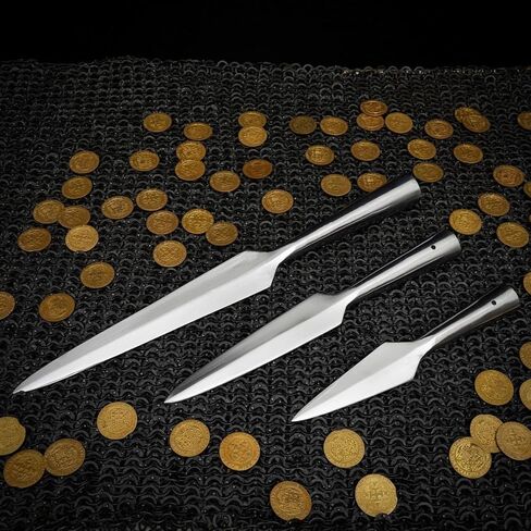 Mythrojan القرون الوسطى الرمح رئيس بلانت إعادة تمثيل معركة SCA فايكنغ Spearpoint in Kuwait