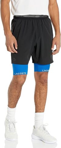 Lacoste Men's Graphic Active Short with Compression Lining in Saudi Arabia