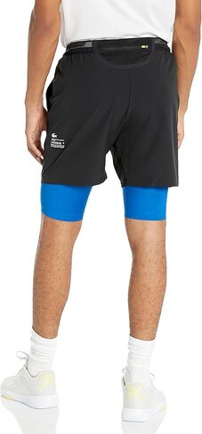 Lacoste Men's Graphic Active Short with Compression Lining in Saudi Arabia