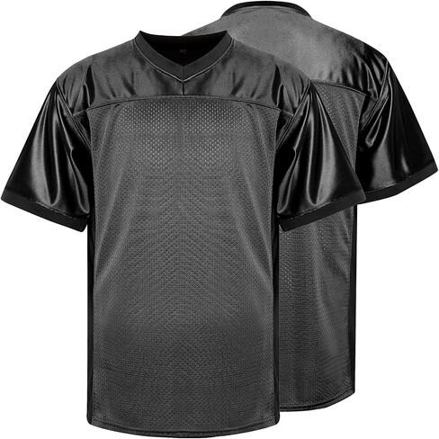 MESOSPERO Blank Practice Football Jersey Mesh Athletic Sports Football T-Shirt Black White Red in Saudi Arabia