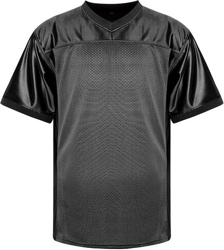 MESOSPERO Blank Practice Football Jersey Mesh Athletic Sports Football T-Shirt Black White Red in Saudi Arabia