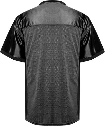 MESOSPERO Blank Practice Football Jersey Mesh Athletic Sports Football T-Shirt Black White Red in Saudi Arabia