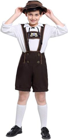 زي yolsun Lederhosen للأطفال، لعب دور مهرجان أكتوبر للأولاد، فساتين ألمانية لمهرجان أكتوبر in Saudi Arabia