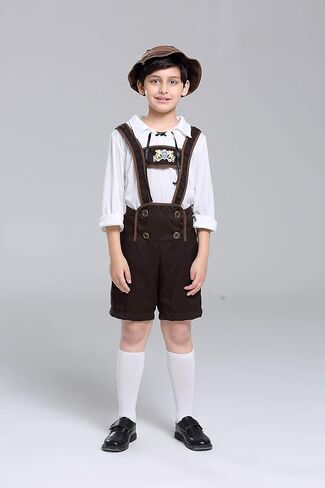 زي yolsun Lederhosen للأطفال، لعب دور مهرجان أكتوبر للأولاد، فساتين ألمانية لمهرجان أكتوبر in Saudi Arabia