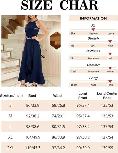 Dressystar Womens Halter Split Hem Party Dress Elegant Long Formal Prom Dress Cocktail Wedding Guest Maxi Dresses in Saudi Arabia