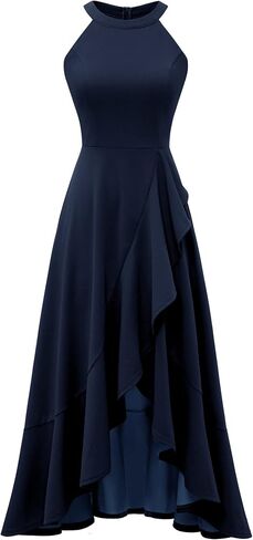 Dressystar Womens Halter Split Hem Party Dress Elegant Long Formal Prom Dress Cocktail Wedding Guest Maxi Dresses in Saudi Arabia