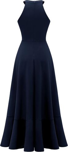 Dressystar Womens Halter Split Hem Party Dress Elegant Long Formal Prom Dress Cocktail Wedding Guest Maxi Dresses in Saudi Arabia