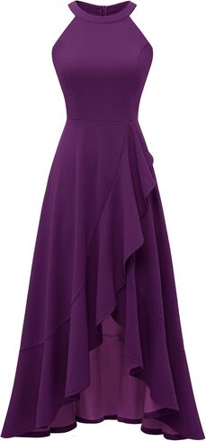 Dressystar Womens Halter Split Hem Party Dress Elegant Long Formal Prom Dress Cocktail Wedding Guest Maxi Dresses in Saudi Arabia
