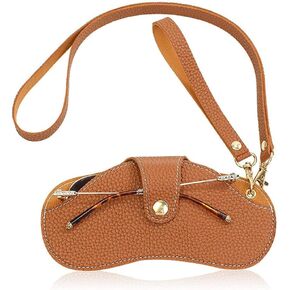PPIOOY Glasses Case Holder Portable Slim Sunglasses Pouch Soft Eyeglasses Bag Eyewear Sleeve For Women Men(Brown) in Kuwait
