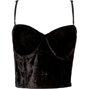 Daisy corsets womens Lavish Black Velvet Underwire Bustier