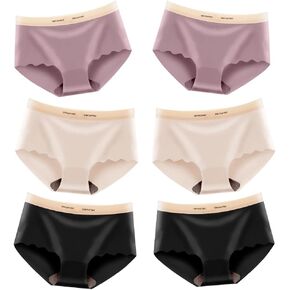 ملابس داخلية نسائية من Varsbaby بدون خياطة بدون خياطة من الحرير الجليدي غير المرئي، عبوة من 6 قطع in Kuwait