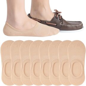 Eedor Men's No Show Socks - Non Slip & Low Cut Under Ankle Invisible Socks - For Casual & Formal Wear - Soft & Stretchable