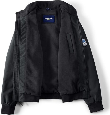 سترة Lands' End الرجالية Squall Classic Bomber باللون الأسود طويل القامة مقاس XX-Large in Saudi Arabia