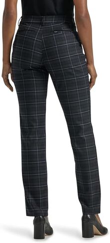 لي/ مارك سروال بقصة مستقيمة وقصة مريحة للنساء من بيتيت خالي من التجاعيد in Kuwait