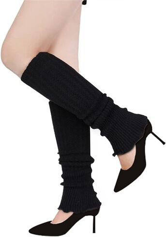 Benefeet Sox Wool Knit Leg Warmers for Women Vintage Boho Leg Warmers Long Winter Warm Thigh High Footless Boot Socks Gifts in Saudi Arabia