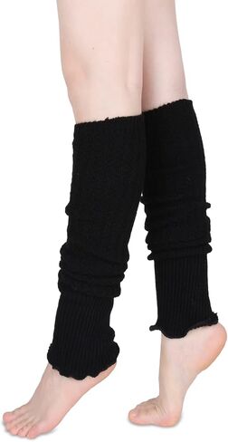 Benefeet Sox Wool Knit Leg Warmers for Women Vintage Boho Leg Warmers Long Winter Warm Thigh High Footless Boot Socks Gifts in Saudi Arabia