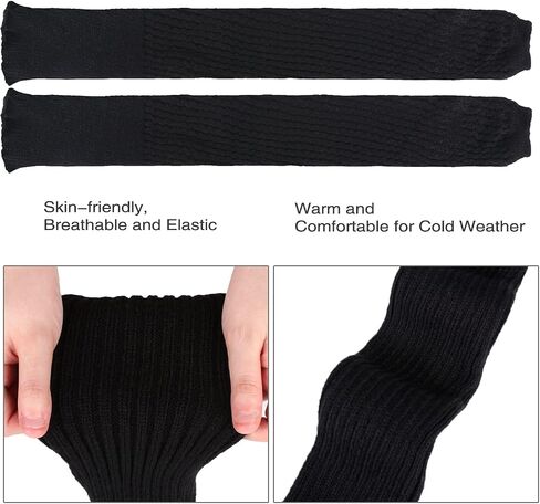 Benefeet Sox Wool Knit Leg Warmers for Women Vintage Boho Leg Warmers Long Winter Warm Thigh High Footless Boot Socks Gifts in Saudi Arabia