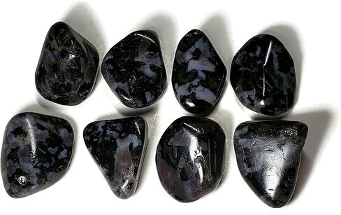 4 قطع من ميستيك ميرلينيت صغير/متوسط درجة ايه ايه، احجار كريمة كريستالية طبيعية مصقولة ومصقولة من مدغشقر، ازرق نيلي، اسود، فضي، ازرق، ارجواني، رمادي، 4 قطع in Kuwait