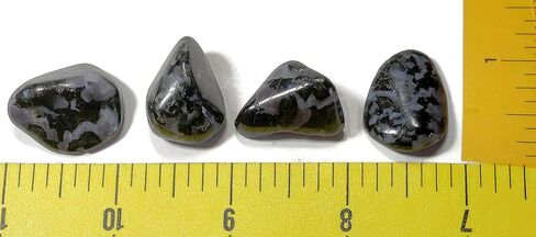 4 قطع من ميستيك ميرلينيت صغير/متوسط درجة ايه ايه، احجار كريمة كريستالية طبيعية مصقولة ومصقولة من مدغشقر، ازرق نيلي، اسود، فضي، ازرق، ارجواني، رمادي، 4 قطع in Kuwait