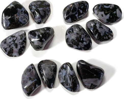 4 قطع من ميستيك ميرلينيت صغير/متوسط درجة ايه ايه، احجار كريمة كريستالية طبيعية مصقولة ومصقولة من مدغشقر، ازرق نيلي، اسود، فضي، ازرق، ارجواني، رمادي، 4 قطع in Kuwait