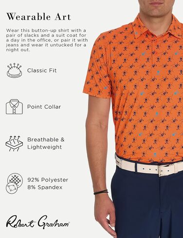 Robert Graham Men's Stinger Short-Sleeve Knit Polo in Saudi Arabia
