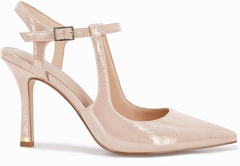 Coutgo Womens High Heels Pointed Toe Ankle Strap Pumps Patent Leather Sexy Stiletto Office Wedding Dress Shoes in Saudi Arabia