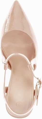 Coutgo Womens High Heels Pointed Toe Ankle Strap Pumps Patent Leather Sexy Stiletto Office Wedding Dress Shoes in Saudi Arabia