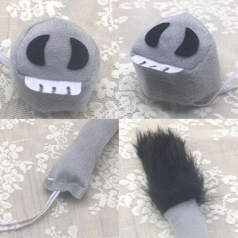 4 قطع من عصابة رأس حمار الهالوين وربطة عنق على شكل فيونكة وذيل رمادي وآذان حمار وأطواق شعر على شكل ربطة عنق على شكل حيوان وربطة شعر على شكل حيوان وربطة شعر للنساء أزياء تنكرية لعيد الميلاد وحفلات أعياد الميلاد in Kuwait