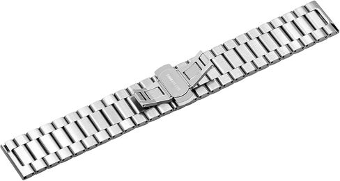 Horizontal Stripes 20mm 22mm Watch Band Strap Stainless Steel Metal Bracelet Quick Release Bracelet Silver Black Gray Rose Gold for Women Men in Saudi Arabia