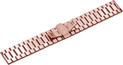 Horizontal Stripes 20mm 22mm Watch Band Strap Stainless Steel Metal Bracelet Quick Release Bracelet Silver Black Gray Rose Gold for Women Men in Saudi Arabia