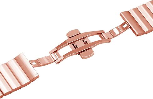 Horizontal Stripes 20mm 22mm Watch Band Strap Stainless Steel Metal Bracelet Quick Release Bracelet Silver Black Gray Rose Gold for Women Men in Saudi Arabia