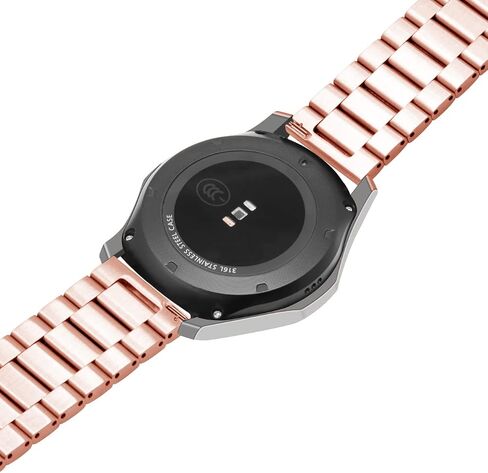 Horizontal Stripes 20mm 22mm Watch Band Strap Stainless Steel Metal Bracelet Quick Release Bracelet Silver Black Gray Rose Gold for Women Men in Saudi Arabia