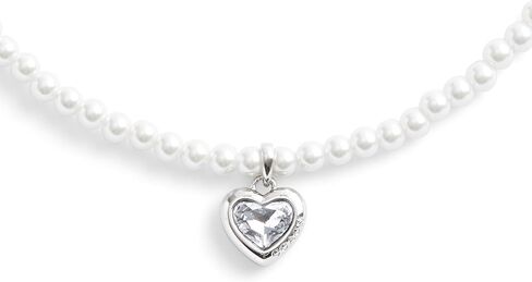 COACH Womens Stone Heart Pearl Choker Necklace in Saudi Arabia