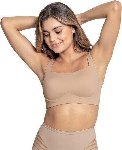 Leonisa Everyday Light Wireless Bra with Support - Comfortable Back Smoothing Bras for Women in Saudi Arabia