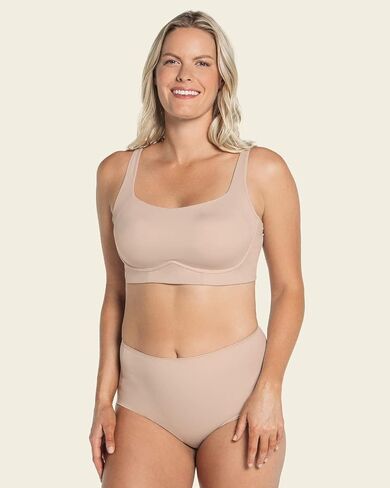 Leonisa Everyday Light Wireless Bra with Support - Comfortable Back Smoothing Bras for Women in Saudi Arabia