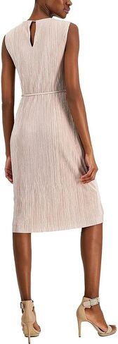 Anne Klein Women's Pleated Dress W/Tie @Waist in Saudi Arabia