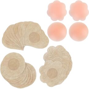 Nipple Cover Pasties, 32 Pairs Breast Pasties Adhesive Sticky Bra in Saudi Arabia