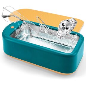 JUZUXI 640ml Ultrasonic Jewelry Cleaner, 40W Sonic Jewelry Cleaner Machine for Cleaning Dental Retainer, Ring,Eyeglasses,Watches,Silver Mouth Guards,Toothbrush in Kuwait